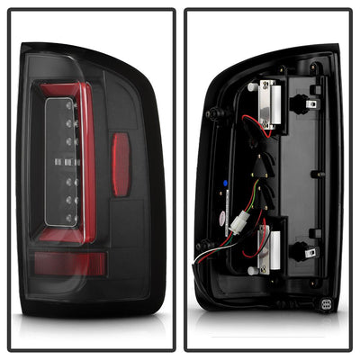 Black Red Light Bar LED Tail Lights <br>15-22 Chevrolet Colorado 15-19 GMC Canyon