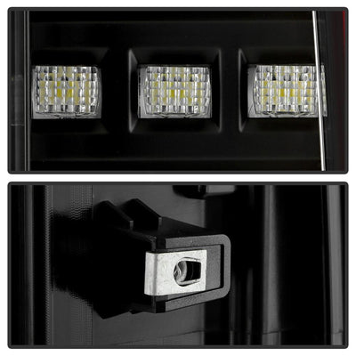 Black Red Light Bar LED Tail Lights <br>15-22 Chevrolet Colorado 15-19 GMC Canyon