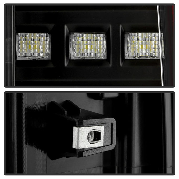 Black Red Light Bar LED Tail Lights <br>15-22 Chevrolet Colorado 15-19 GMC Canyon