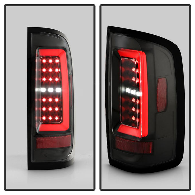 Black Red Light Bar LED Tail Lights <br>15-22 Chevrolet Colorado 15-19 GMC Canyon