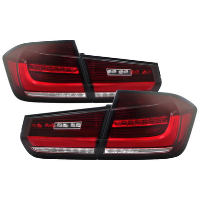 Red Clear Full LED Tail Lights <br>12-18 BMW 320i 12-16 328i 12-15 335i 16-18 340i 330i