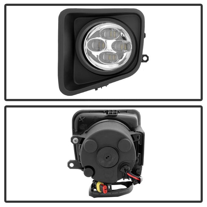 Clear Daytime DRL LED Running Fog Lights w/Switch <br>14-16 Toyota Tundra