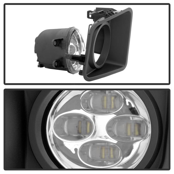 Clear Daytime DRL LED Running Fog Lights w/Switch <br>14-16 Toyota Tundra