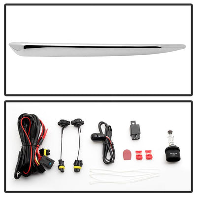 Clear OEM Fog Lights W/Chrome trim Cover and Switch <br>15-18 Chevrolet Suburban Tahoe 16-18 Suburban 3500 HD