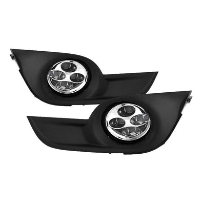 Clear Daytime DRL LED Running Fog Lights w/Switch <br>13-15 Nissan Altima