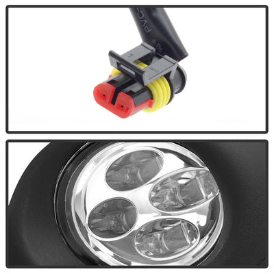 Clear Daytime DRL LED Running Fog Lights w/Switch <br>13-15 Nissan Altima