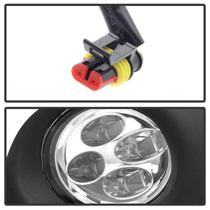Clear Daytime DRL LED Running Fog Lights w/Switch <br>13-15 Nissan Altima