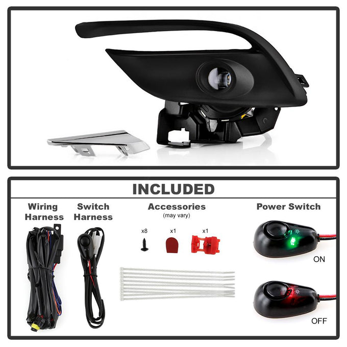 Clear LED Fog Light w/Switch <br>17-18 Mazda 3 3 Sport