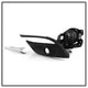 Clear LED Fog Light w/Switch <br>17-18 Mazda 3 3 Sport