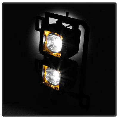 Clear Full LED Fog Lights W/Bracket and Universal Switch <br>13-18 Ram 1500