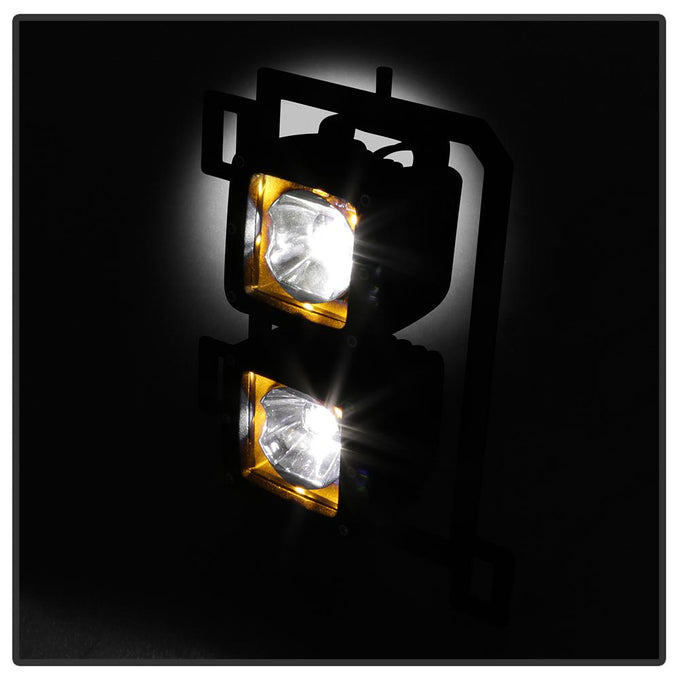 Clear Full LED Fog Lights W/Bracket and Universal Switch <br>13-18 Ram 1500