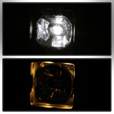 Clear Full LED Fog Lights W/Bracket and Universal Switch <br>13-18 Ram 1500