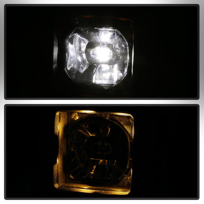 Clear Full LED Fog Lights W/Bracket and Universal Switch <br>13-18 Ram 1500