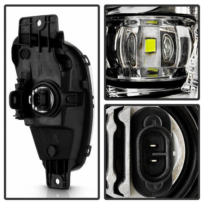 Clear OEM Style LED Fog Lights w/Switch <br>20-22 Ford Escape