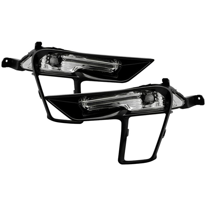 Clear OEM Full LED Fog Lights w/Switch <br>18-19 Ford Explorer