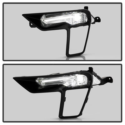 Clear OEM Full LED Fog Lights w/Switch <br>18-19 Ford Explorer
