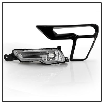 Clear OEM Full LED Fog Lights w/Switch <br>18-19 Ford Explorer