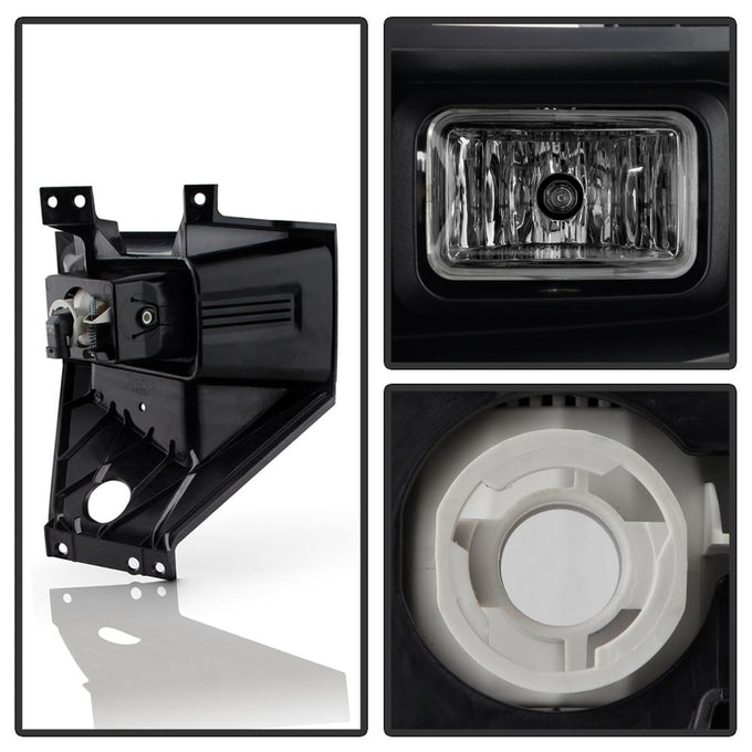 Left Clear (Driver Side) OEM Style Fog Lights <br>17-19 Ford F-250 Super Duty F-350 Super Duty
