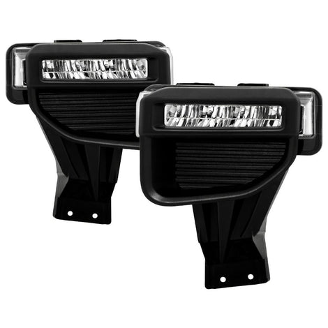 Clear OEM Full LED Fog Lights w/Switch <br>20-22 Ford F-250 Super Duty F-350 Super Duty