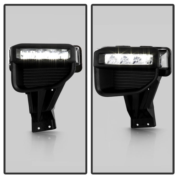 Clear OEM Full LED Fog Lights w/Switch <br>20-22 Ford F-250 Super Duty F-350 Super Duty
