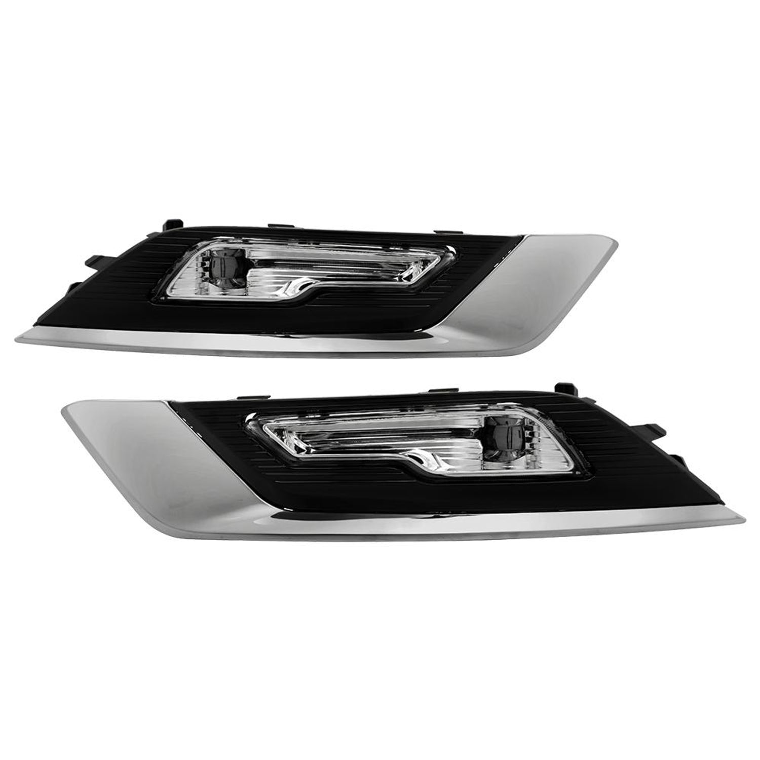 Clear OEM Full LED Fog Lights w/Switch <br>17-18 Ford Fusion