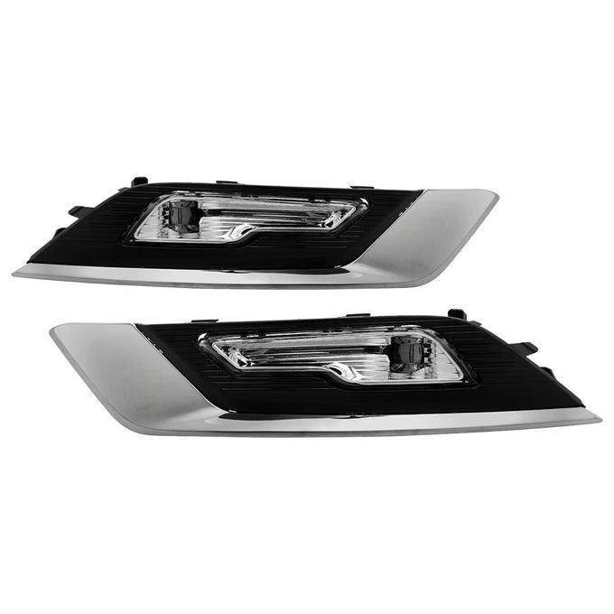 Clear OEM Full LED Fog Lights w/Switch <br>17-18 Ford Fusion
