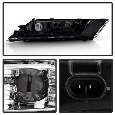 Clear OEM Full LED Fog Lights w/Switch <br>17-18 Ford Fusion