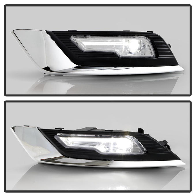 Clear OEM Full LED Fog Lights w/Switch <br>17-18 Ford Fusion
