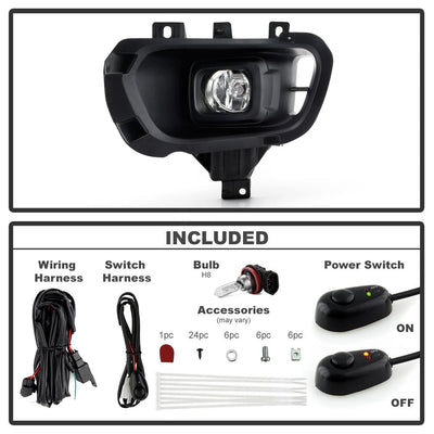 Clear OEM Style Fog Lights w/Switch <br>19-21 Ford Ranger