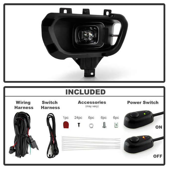 Clear Full LED OEM Style Fog Lights w/Switch <br>19-21 Ford Ranger