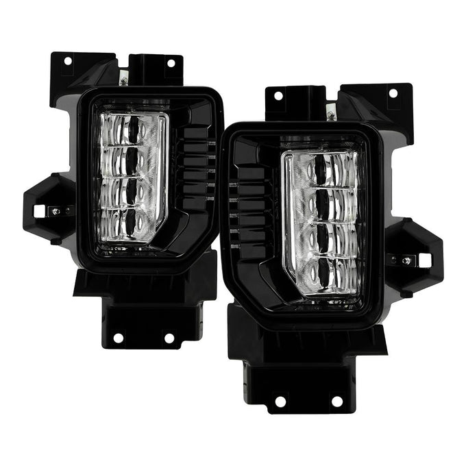 OEM Full LED Fog Lights W/Universal Switch <br>20-22 GMC Sierra 3500 HD Sierra 2500 HD