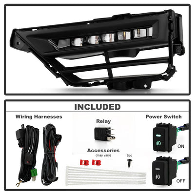 Clear OEM Full LED Fog Lights w/Switch <br>20-22 Honda CR-V
