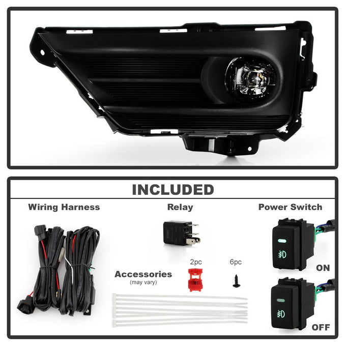 Clear OEM Full LED Fog Lights w/Switch <br>20-22 Honda CR-V
