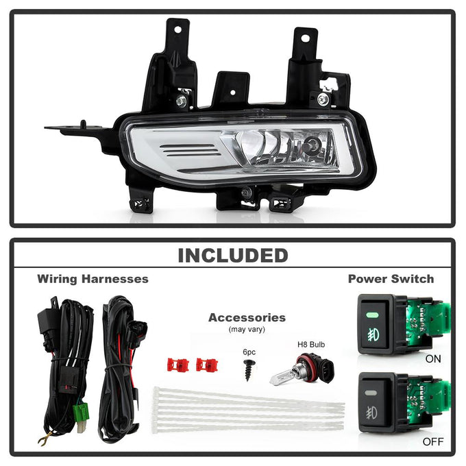 Clear OEM Fog Lights W/Switch <br>20-22 Nissan Rogue Sport