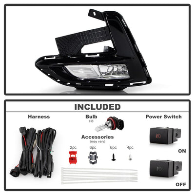 Clear OEM Style Fog Lights w/Switch <br>20-22 Nissan Sentra