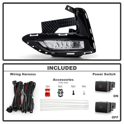 Clear OEM Style Fog Lights w/Switch <br>20-22 Nissan Sentra