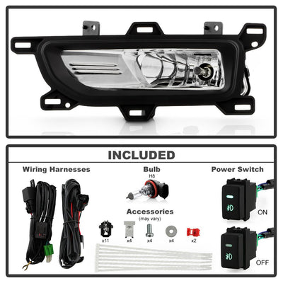 Clear OEM Style Fog Lights w/Switch <br>20-22 Nissan TITAN TITAN XD