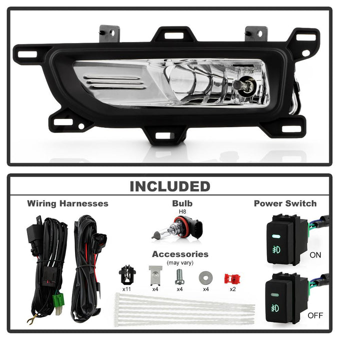 Clear OEM Style Fog Lights w/Switch <br>20-22 Nissan TITAN TITAN XD