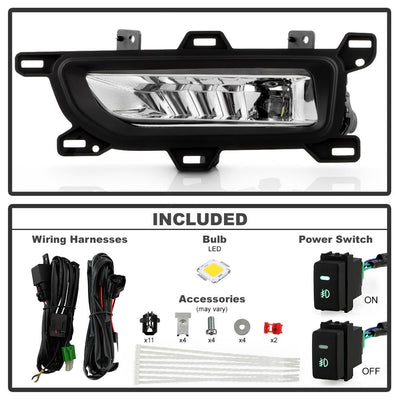 Clear OEM Style Fog Lights w/Switch <br>20-22 Nissan TITAN TITAN XD
