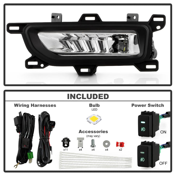 Clear OEM Style Fog Lights w/Switch <br>20-22 Nissan TITAN TITAN XD