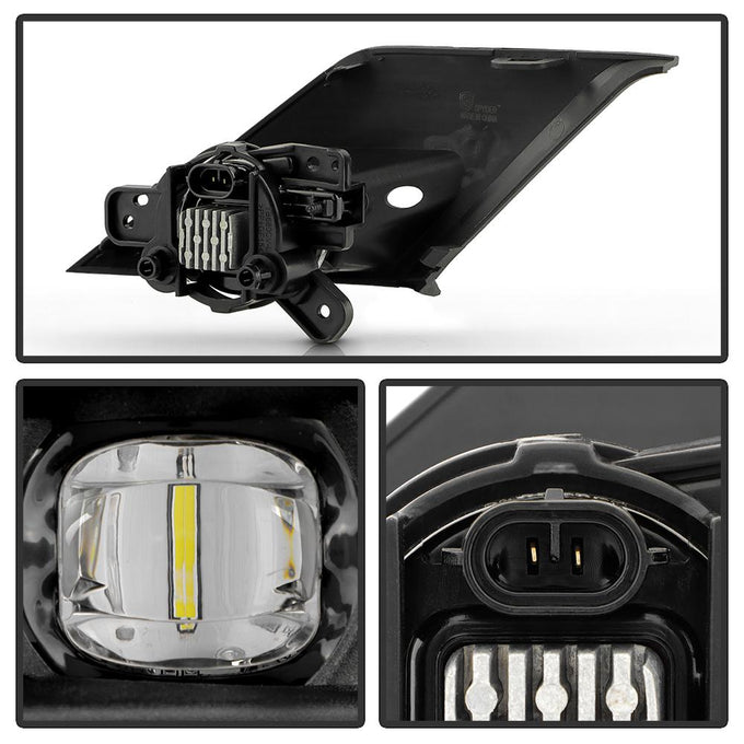 Sets OEM Style Full LED Fog Lights With Universal Switch <br>25-26 Chevrolet Tahoe Suburban