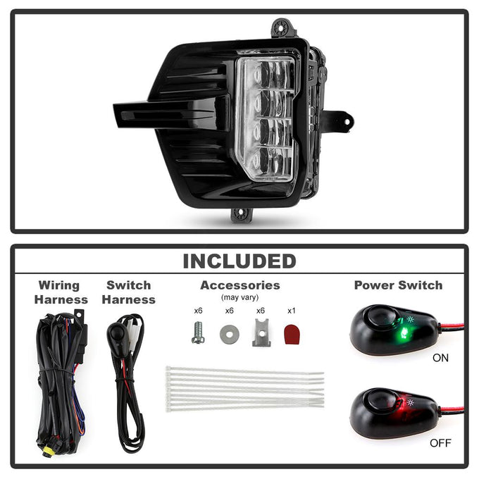 Sets OEM Style Full LED Fog Lights With Universal Switch <br>21-23 GMC Yukon