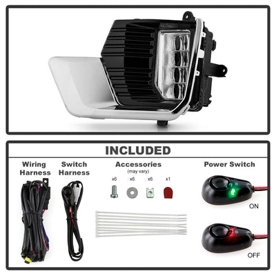 Sets OEM Style Full LED Fog Lights With Universal Switch <br>21-23 GMC Yukon XL Yukon