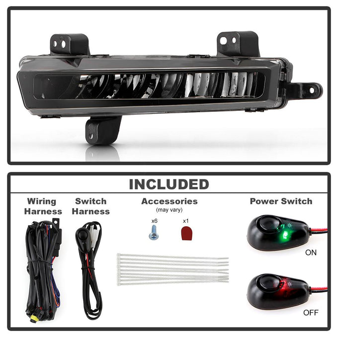 Sets OEM Style Full LED Fog Lights With Universal Switch <br>22-25 Jeep Wagoneer