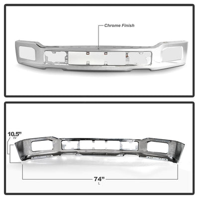Chrome Front Bumper <br>18-20 Ford F-150