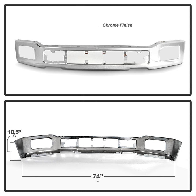 Chrome Front Bumper <br>18-20 Ford F-150