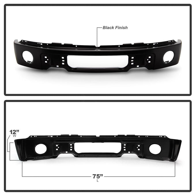 Black Front Bumper <br>09-14 Ford F-150