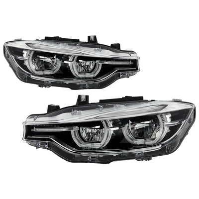 Chrome FULL LED Projector Headlights <br>12-15 BMW 3-Series/xDrive