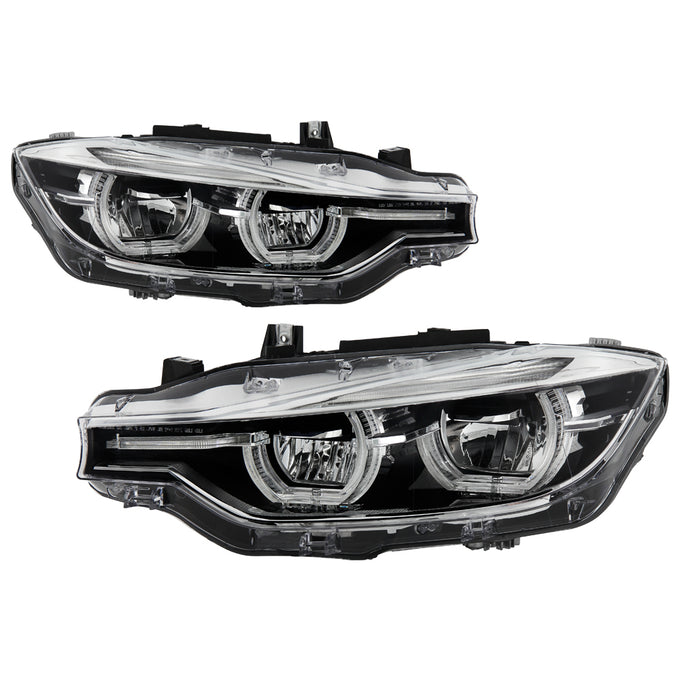 Chrome FULL LED Projector Headlights <br>12-15 BMW 3-Series/xDrive