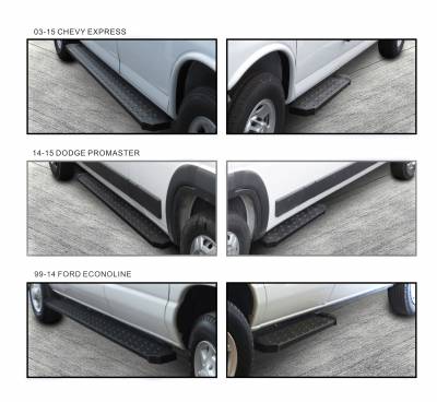 Spartan Running Boards <br>07-09 Dodge sprinter 2500, 3500
